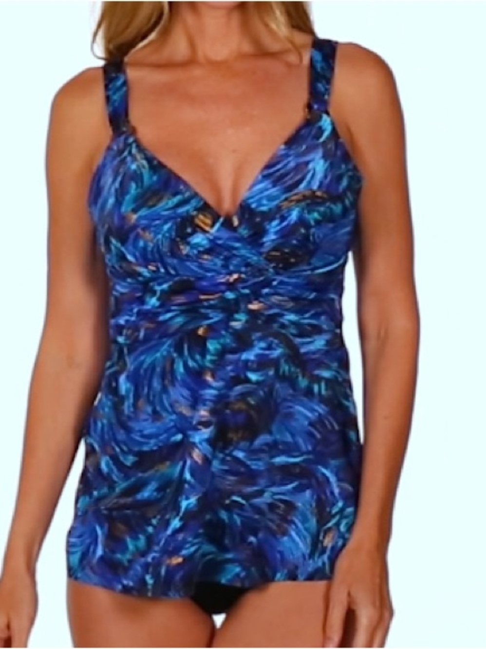 MIRACLESUIT Plunge Tankini Top 36DDD